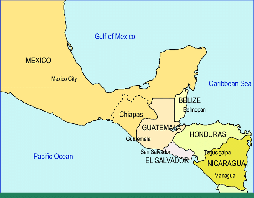 Chiapas Mexico map